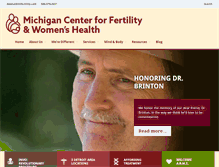 Tablet Screenshot of mifertility.com